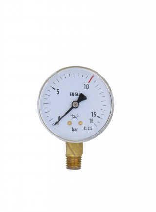 Industrial gauge for oxygen regulator high pressure