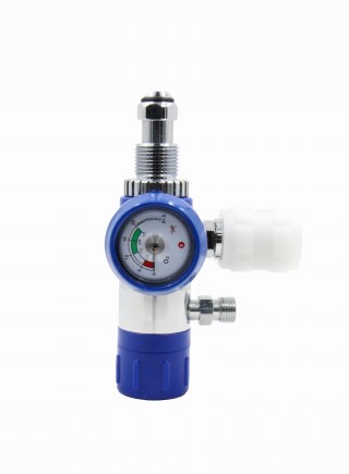 Brass click style oxygen regulator
