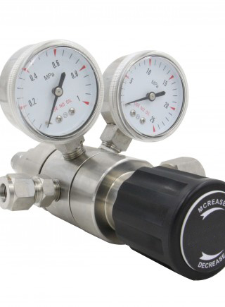 Double stage stainless steel regulator