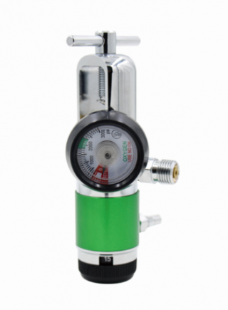 Brass click style oxygen regulator