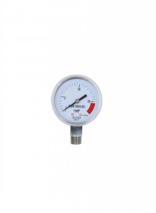 Industrial gauge for oxygen regulator high pressure