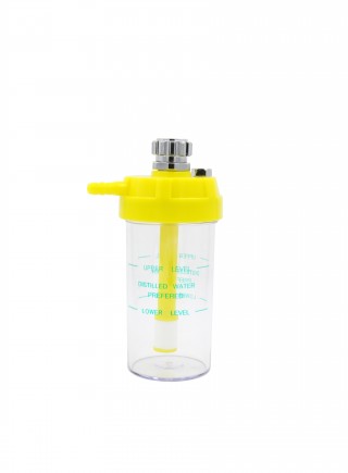 Medical oxygen regulator humidifier bottle