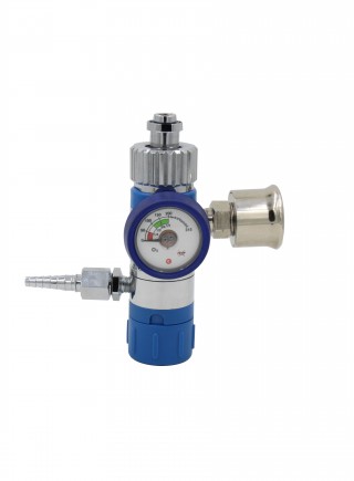 Brass click style oxygen regulator