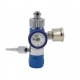 Brass click style oxygen regulator