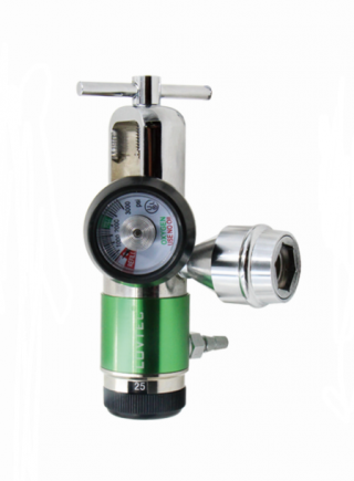 Brass click style oxygen regulator