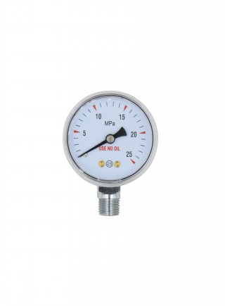 Industrial gauge for oxygen regulator high pressure