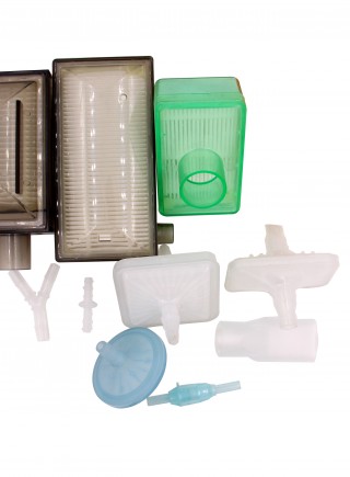 Plastic gas filter