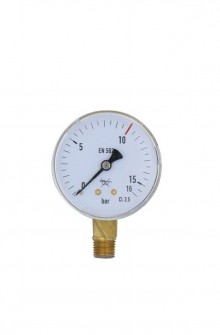 Industrial gauge for oxygen regulator high pressure