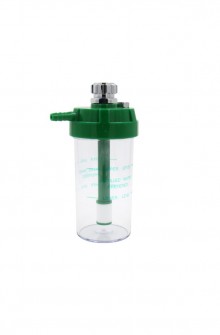 Medical oxygen regulator humidifier bottle